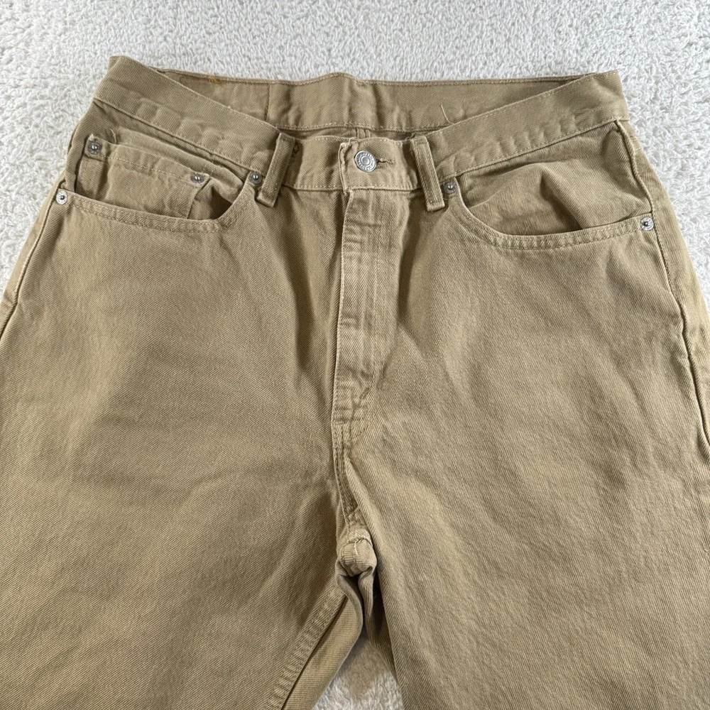 Vintage Levi's 550 Mens 34x30 Khaki Tan Beige Relaxed Fit Denim Jeans USA Made